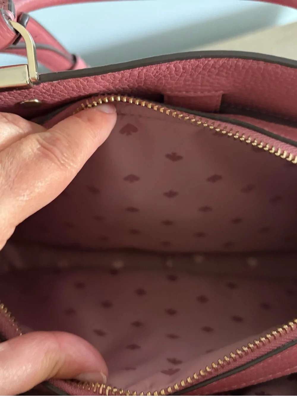kate spade Coral Pink Pebbled Leather Satchel